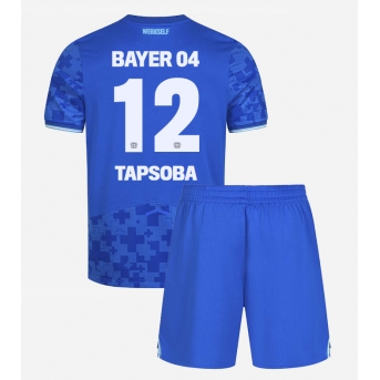 Billige Fotballdrakt Bayer Leverkusen Edmond Tapsoba #12 Replika Tredjedraktsett Barn 2025-26 Kortermet (med bukser)